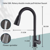 Brushed Nickel Pull-Out Kitchen Faucet Mixer