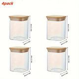 Glass Storage Jars with Bamboo Lids