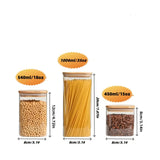 Glass Storage Jars with Bamboo Lids