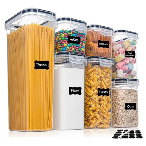 7-Piece Airtight Kitchen Food Storage Container Set