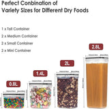 7-Piece Airtight Kitchen Food Storage Container Set