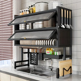 Dish Rack with Utensil Holder for Sink
