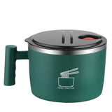 Stainless Steel Instant Noodle Bowl with Lid & Drain