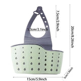 Adjustable Sink Faucet Hanging Organizer Basket