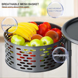 5-Layer Rotating Stainless Steel Storage Rack