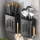Wall-Mounted Chopstick Holder with Water Tray