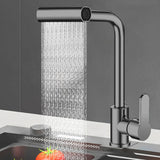 Stainless Steel Gunmetal Gray Kitchen Faucet