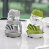 Soap Dispensing Dish Brush with Tray