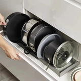 7-Grid Telescopic Pot & Pan Organizer Rack