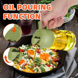 2-in-1 500ml Oil Spray Bottle Dispenser