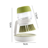 Soap Dispensing Dish Brush with Tray
