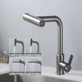Stainless Steel Gunmetal Gray Kitchen Faucet