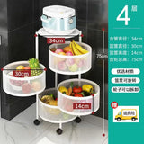 5-Layer Rotating Stainless Steel Storage Rack