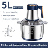 5L Electric Meat Grinder & Food Processor