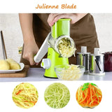Manual Rotary Cheese Grater & Vegetable Cutter