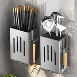 Wall-Mounted Chopstick Holder with Water Tray