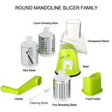 Manual Rotary Cheese Grater & Vegetable Cutter