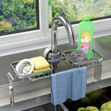 Aluminum Sink Drain Rack Organizer