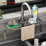 Aluminum Sink Drain Rack Organizer