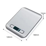 Digital Kitchen Scale 5kg/1g with LED Display