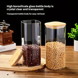 Glass Storage Jars with Bamboo Lids