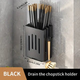 Wall-Mounted Chopstick Holder with Water Tray