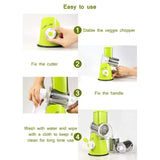 Manual Rotary Cheese Grater & Vegetable Cutter