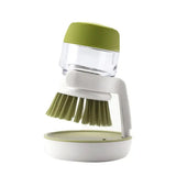 Soap Dispensing Dish Brush with Tray