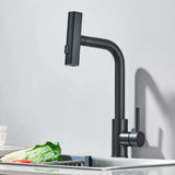Stainless Steel Gunmetal Gray Kitchen Faucet