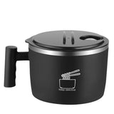 Stainless Steel Instant Noodle Bowl with Lid & Drain