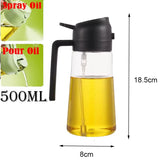 2-in-1 500ml Oil Spray Bottle Dispenser