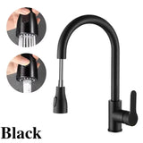 Brushed Nickel Pull-Out Kitchen Faucet Mixer