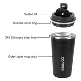 ThermoCafe™ Leak-Proof Travel Coffee Mug