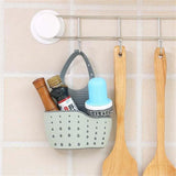 Adjustable Sink Faucet Hanging Organizer Basket